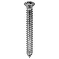 W & E Sales Co Sheet Metal Screw, #8 x 1-1/2 in, Chrome Plated Oval Head Phillips Drive WE2501